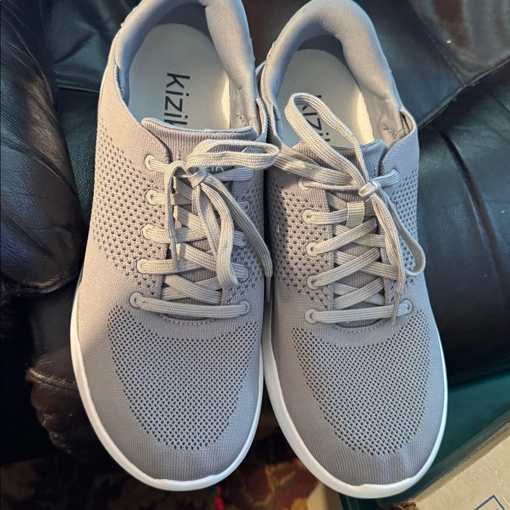 Kizik Lima Hands Free Lace Up Slip On Shoes Sneaker Gray Mens Size 13 - Picture 14 of 16